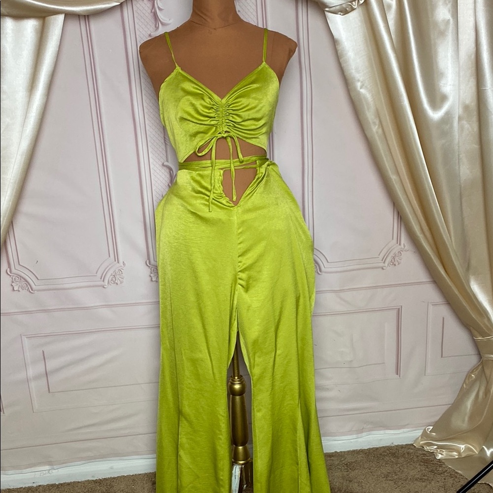 Vibrant Green Two-Piece Set